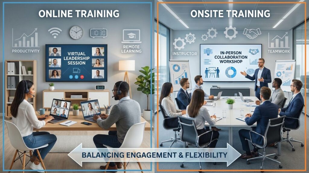 Online vs Onsite Corporate Training